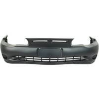 Crash Parts Plus Primed Front Bumper Cover Replacement for 2000-2001 Nissan Maxima